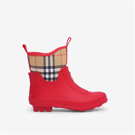 burberry rain boots girls|Burberry rain boots with zipper.